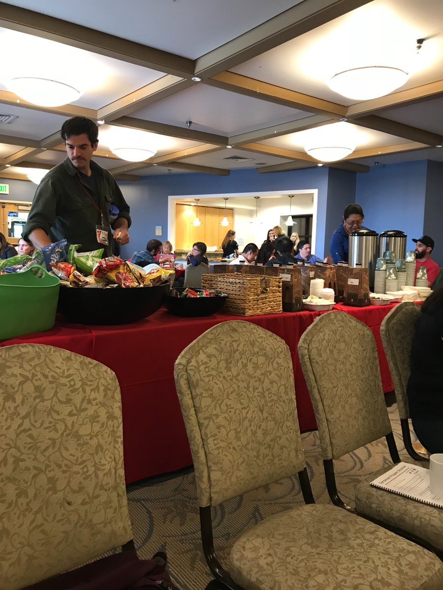 cmorganr's tweet photo. So much good food. Maybe the first talk after lunch shouldn’t be about obesity. #feelingguilty #nomnomnom #mir146asprinkles #TripleI18 https://t.co/s7oqxY7Bdj