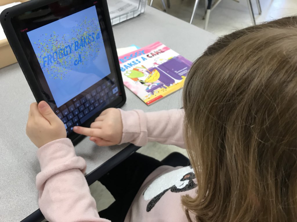 SchlieReed's tweet photo. @OrchardLaneSDNB 1st graders use #CLIPS to create book reviews!! @SDNBSchools @AStemp2 @Haebig #SDNBLearns https://t.co/kv1u8SkHUW