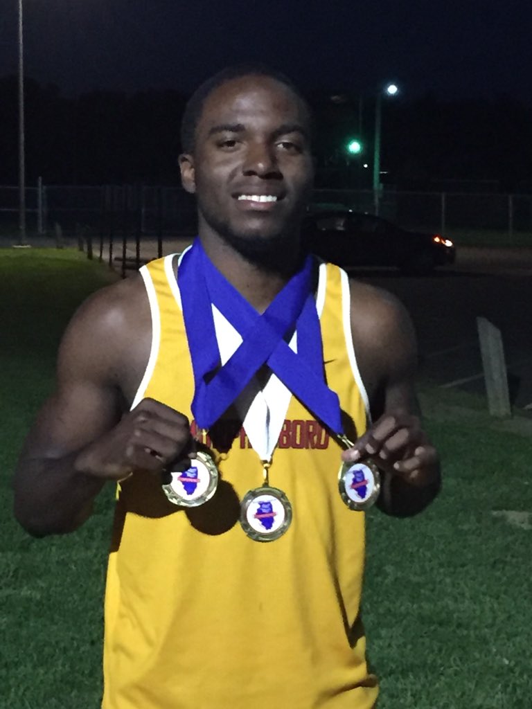 RedDevilTrack's tweet photo. Congrats to my guy, Jaron Gaston for being a three peat conference champ in the triple jump! Gonna miss miss him. https://t.co/PhFonsDEFm