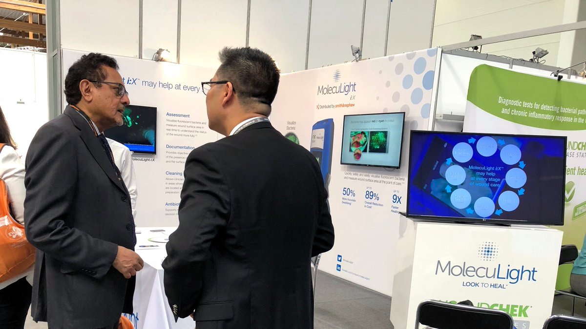 moleculight's tweet photo. MolecuLight had an outstanding time at #EWMA2018 and we appreciate all who visited the booth and showed an interest in learning more about how the MolecuLight i:X is making a difference in wound care! #WoundExperts #Medtech #DigitalHealth #MolecuLight #FridayFeeling @EWMAtweet https://t.co/E2MAPWXvaM