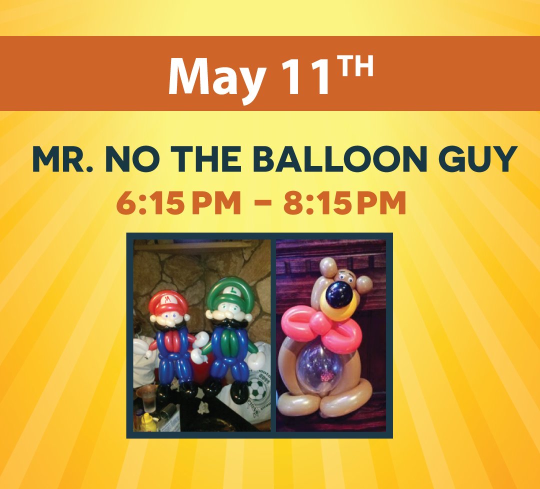 DACWBuffalo's tweet photo. Coming up tonight it's #FamilyFunFriday! Join us for a visit from Mr. NO the balloon guy! Plus get extra discounts, games, $1 sheet pizza slices & more! It's free! It's fun! #TGIFFF Details - https://t.co/xNDJBwbfJF https://t.co/89jZtOxTuA
