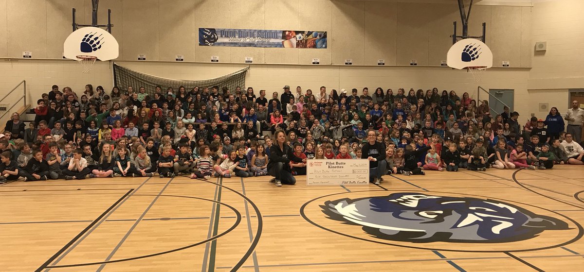 pbsBEARS's tweet photo. Thank you to the Pilot Butte Kinette Club for the generous donation! We canโt wait to refresh our sensory room! #OhYeah! https://t.co/b7G3JUqkt1