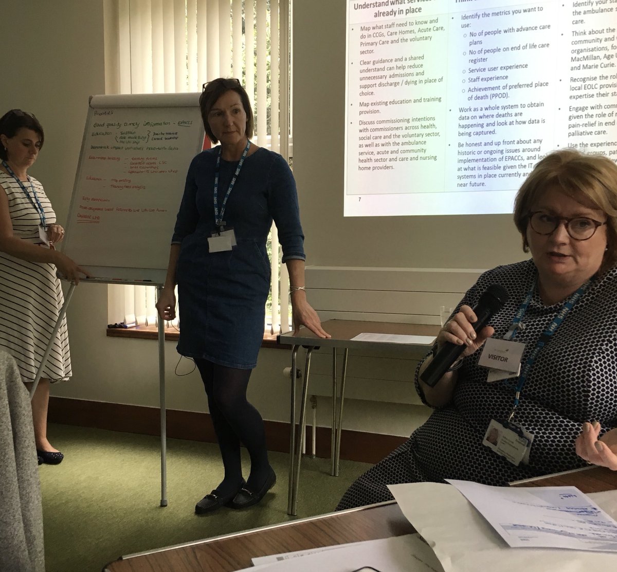 WLewisCordwell's tweet photo. Finally, #groupwork and #feedback to ensure we embed the element of #enhancedHealth in the #CareHomes framework!! @nwcscnSenate @NHSEngland @RNSPublications @StCatherinesPre https://t.co/GpV64CNoCh