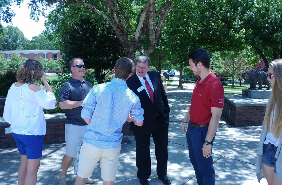 LRUAlumni's tweet photo. Dr.@Prez_Whitt (center) and the Office of Alumni Engagement hosted a picnic for graduates and their families today as we celebrate the Class of 2018 during commencement festivities. #LRUGOGRAD https://t.co/hqX9gOlbwY