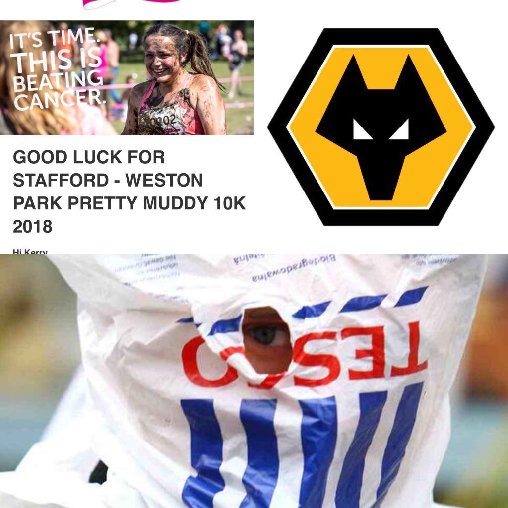 Patsystone_7's tweet image. ...when your nearest and dearest, after seeing your angst at your Team West Bromwich Albion getting relegated...sponsor you to run #RaceForLife2018 in a Wolverhampton Wanderers top 😫 #WBA #WWFC