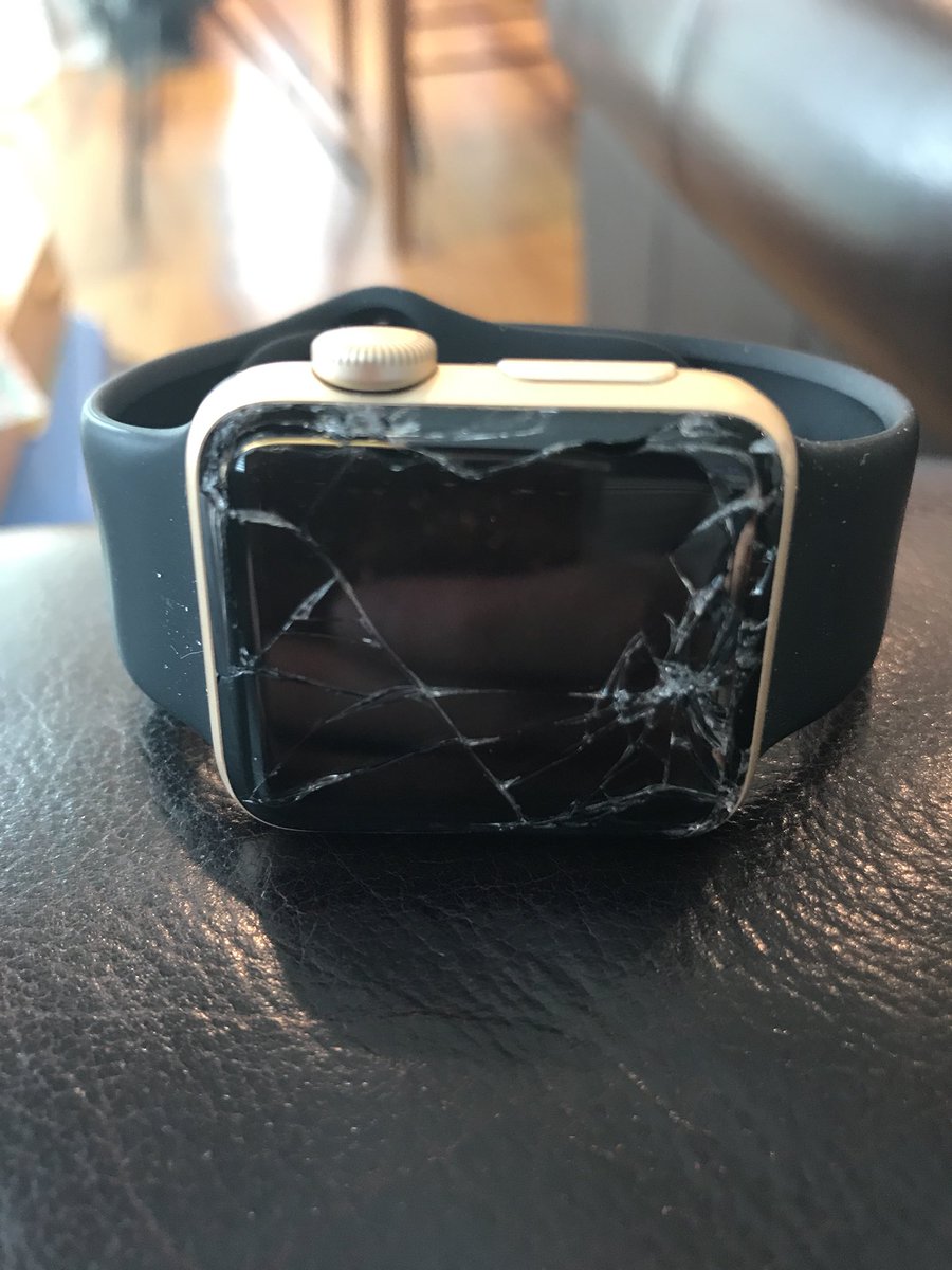 Lynze13's tweet photo. @GrandWailea the good news is that I finally got the Apple Watch I left at your resort. The bad news is that it came home like this. Can you direct me to the best customer service agent to speak to about this issue? https://t.co/SM87Yjgurz