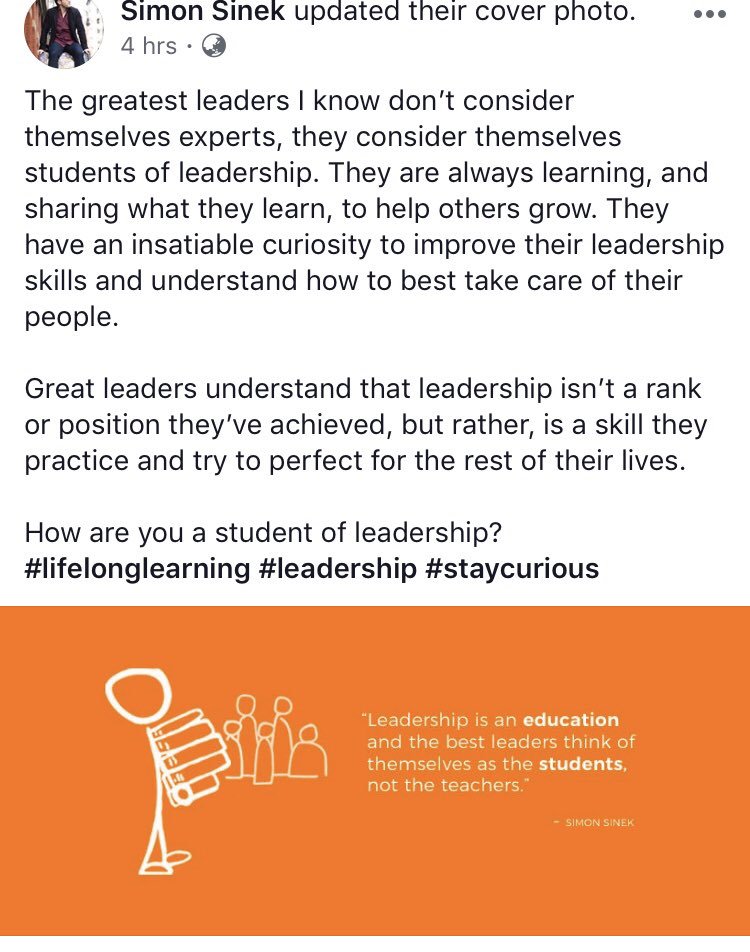 CoolCattCass's tweet photo. Leadership is a character trait, a skill, a mindset - not a position or hierarchy #leadership #lifelonglearner https://t.co/gf1hNzaMyC