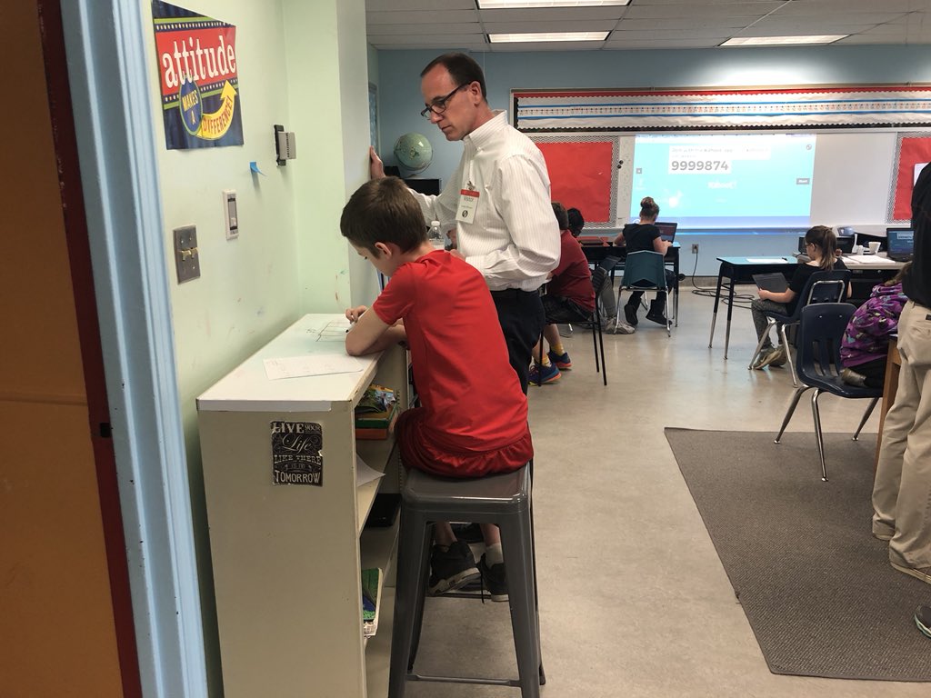 Emilycaryn's tweet photo. Great day sharing how we @remakelearning at NCASD with our guests Chris Sweeney, Wayne Jones and Butler Area SD Ts. They visited 5th grade 1:1 classrooms, Interactive PE, Art, Library and COmputer Rotations and observed our #ncasd steam in action! #ncproud https://t.co/OonYi6L8ew