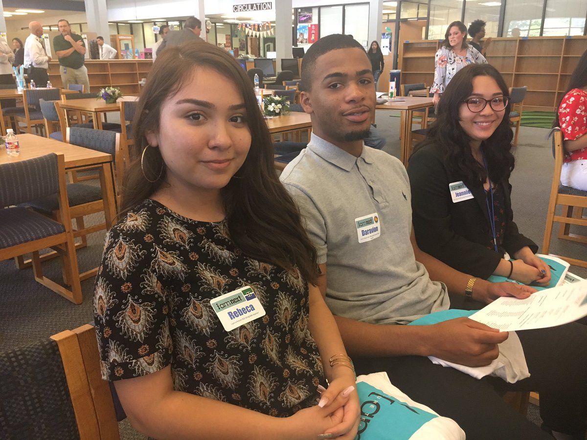 IrvingISD's tweet photo. #IAMnext kicks off at @NimitzVikings, the first of 3 inaugural events. We're celebrating seniors on the education track and making a commitment to them as future educators of #myIrvingISD. https://t.co/jEjlXppLrr
