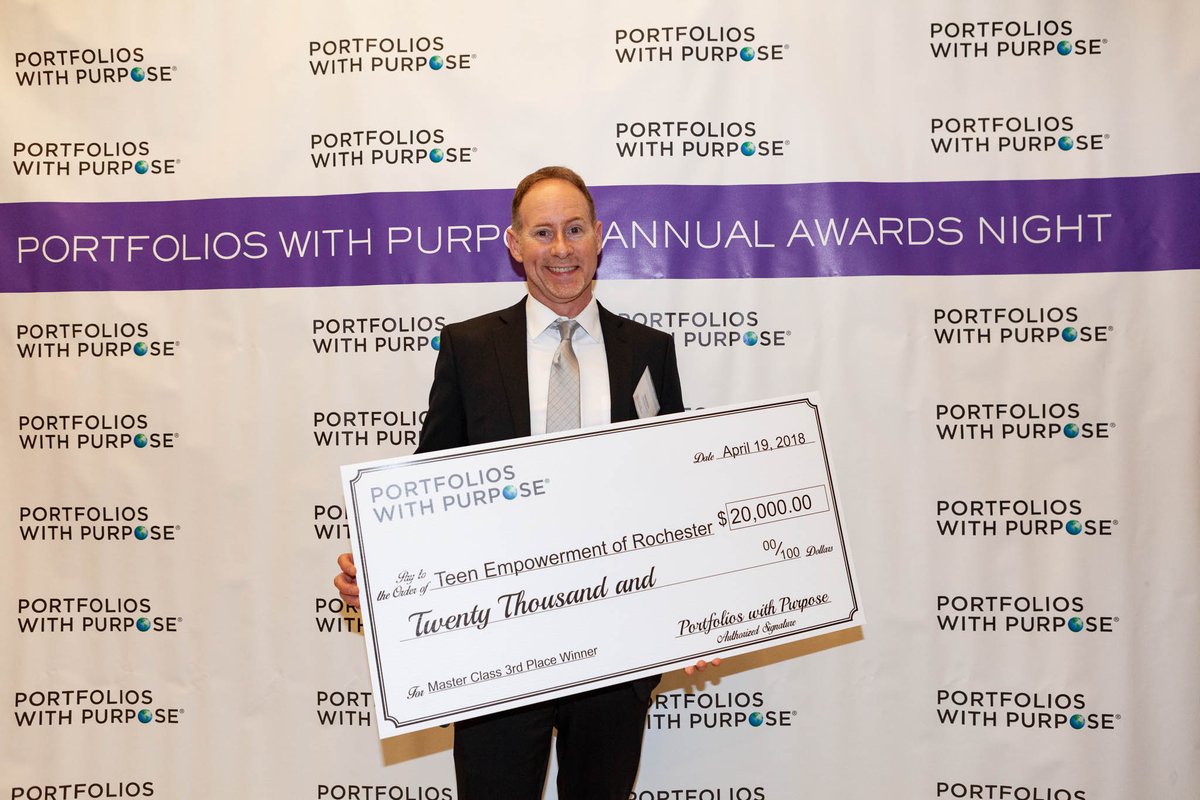 Thanks to <a href="/Andy_Nahas/">Andy Nahas</a> for choosing TE as your charity for <a href="/PlayPwP/">Portfolios w/Purpose</a> and congrats on taking 3rd Place Master Class!