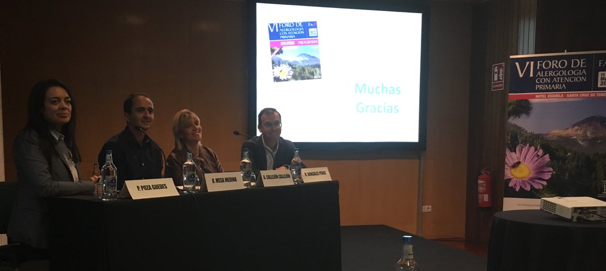 victmath's tweet photo. Dra Callejón y Dr Mesa de #Pediatria del HUNSC y Dr Ruperto González hablando de #ASMA GRAVE y moderados por @PalomaPozaG en #FAAP2018 en #Tenerife https://t.co/f0uEJmxH3G