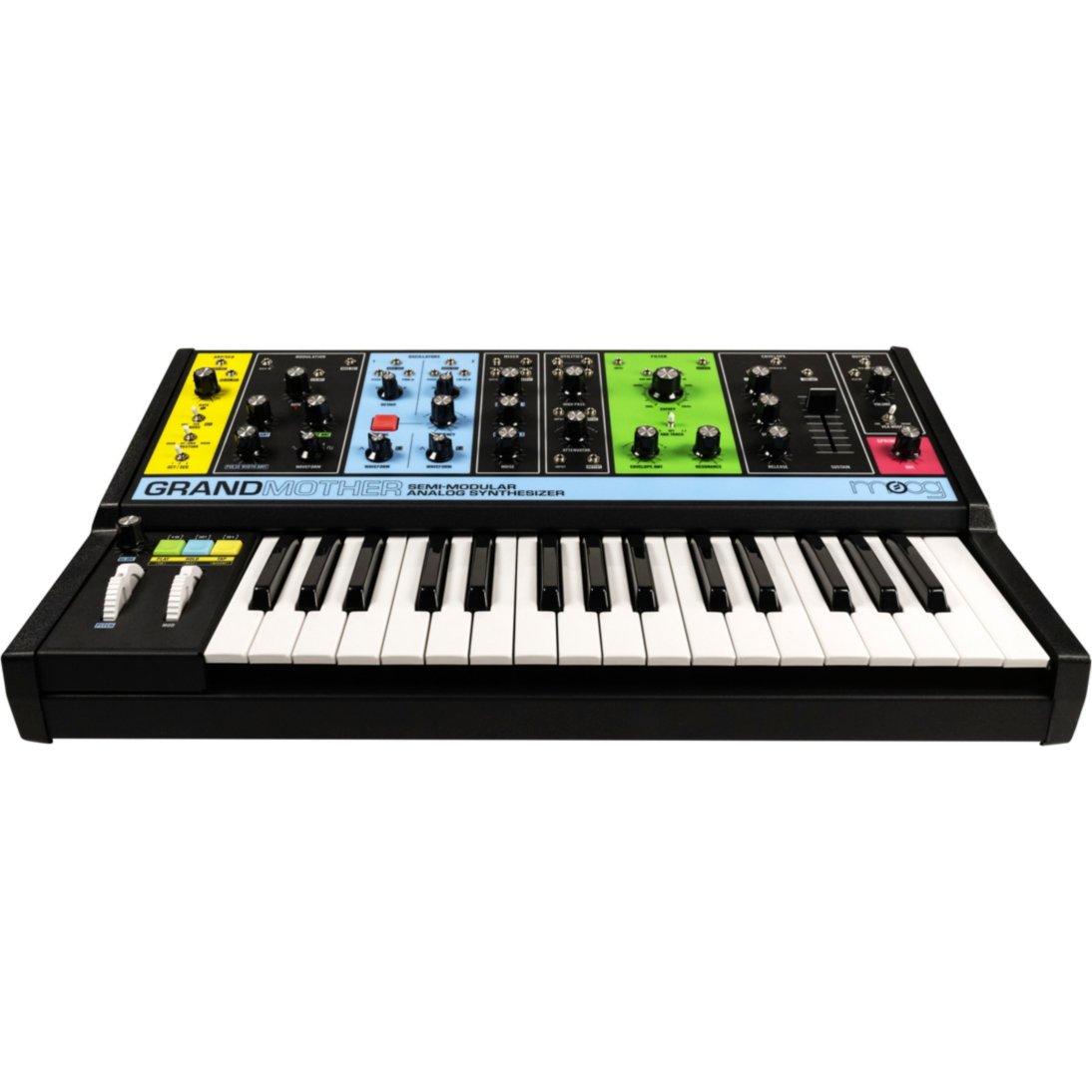 rsaintjohn's tweet photo. LOVE the looks and feature set on the new #Moog semi-modular #Grandmother synthesizer! Reminds me of a certain special synth from ye olden tymes! (details at https://t.co/fxXQOQ3gTk ) πππ
#moogmusic #radioshack #concertmate #mg1 #reborn #mooggrandmother #moogfest https://t.co/ENynRudApp