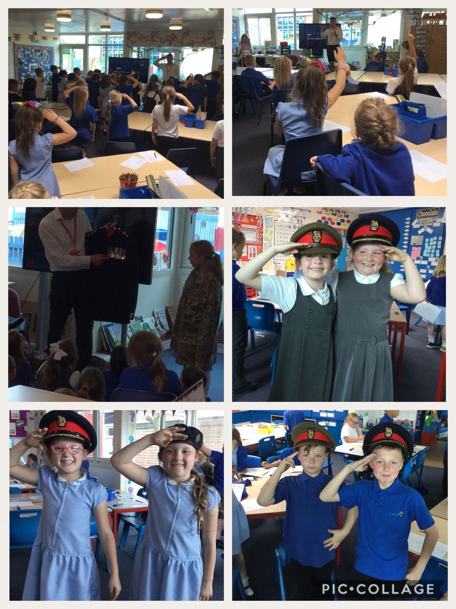 Y3ChestnutClass's tweet photo. Today we had an inspiring visit from a real life hero. Colonel Zac is a bomb disposal expert and he came to visit Year 3. @Y3CherryClass https://t.co/taqdCnyNWF