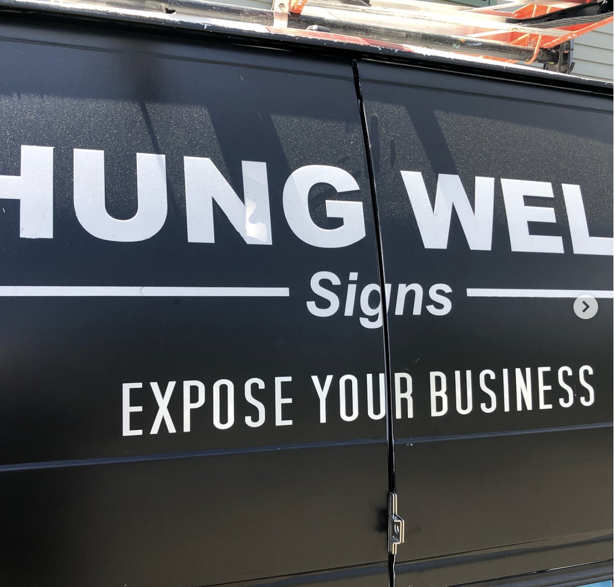 HungWellSigns's tweet photo. Two new light boxes almost ready to go up! Just gotta put the graphics on the letters. https://t.co/Ci2p2Fphwm