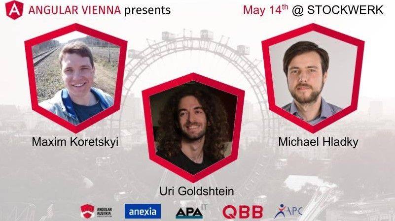 ba_angular's tweet image. There will be next Angular Vienna meetup, this moday.
Speakers:
* Michael Hladky - Vienna, Austria
* Maxim Koretskyi - Kyiv, Ukraine
* Uri Goldshtein - Tel Aviv, Israel
meetup.com/Angular-Vienna…
