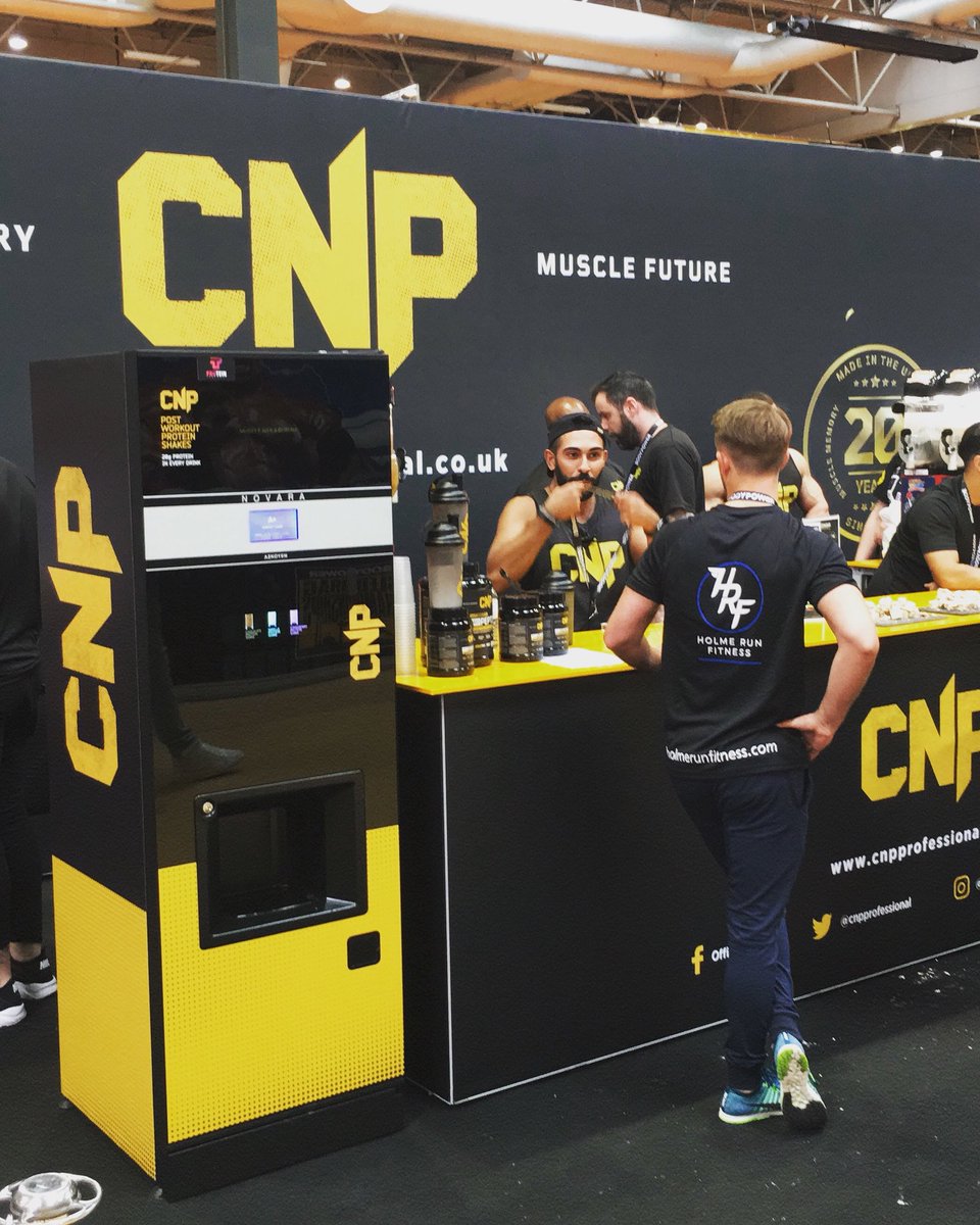 ProteinTakeaway's tweet photo. Massive day today. Great response to our new to the UK protein vending machine!! If you haven’t seen it yet head to the @cnpprofessional stand tomorrow!! K40.  See you there #bodypowerexpo #cnpprotein https://t.co/GhEGeythiD