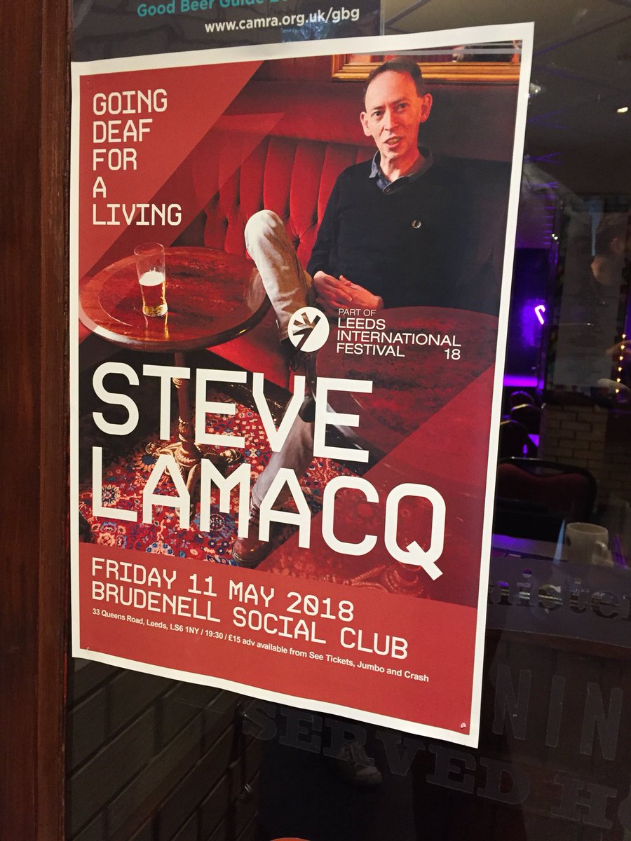 S_G_RWRD's tweet photo. At @Nath_Brudenell to see Steve Lamacq part of @LeedsIntFest #music #stories #funny #LI18 https://t.co/dFn7ePheGb