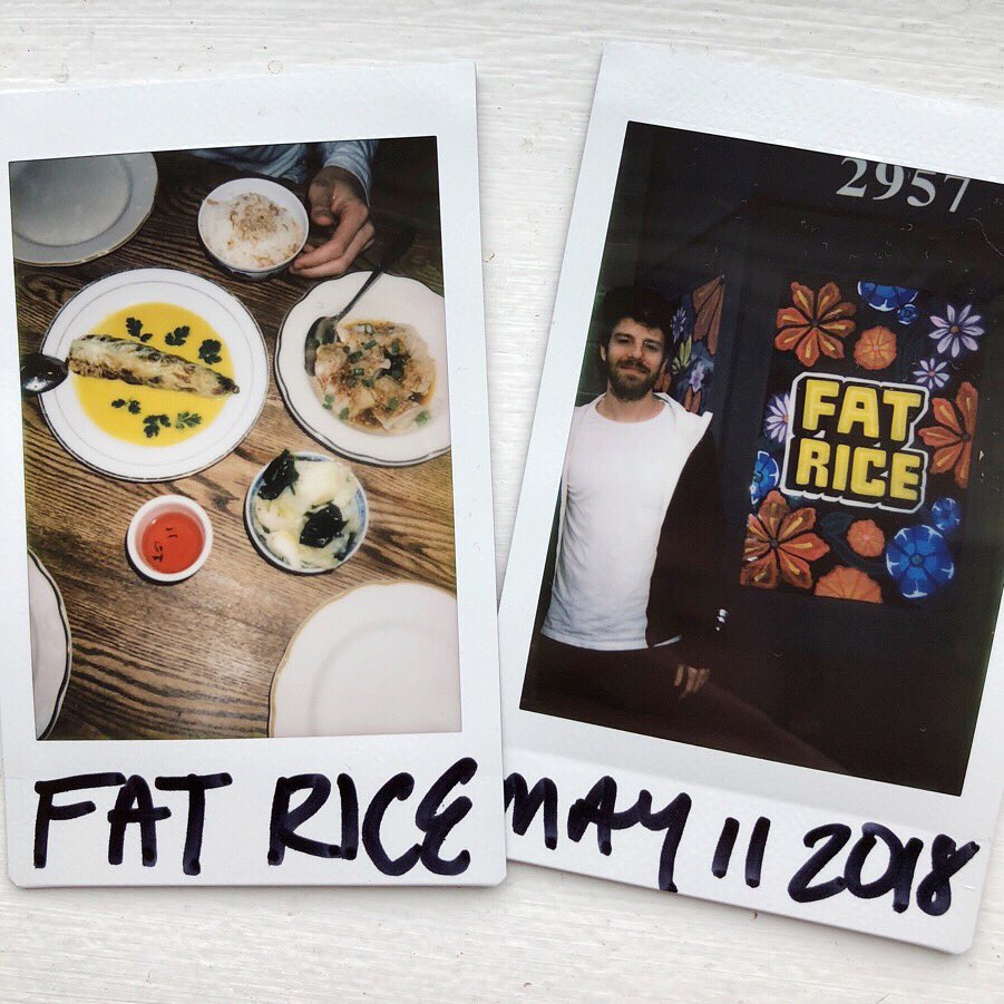 andrewbelle's tweet photo. Explored a bit of Logan Square today starting with @eatfatrice. If you’re in the area early, check out their bakery for a turmeric milk + morning bun. Or Head next door around lunch for pork dumplings and coconut rice🤙🏼 #fatrice #abcityguide https://t.co/w63BVzqAB5