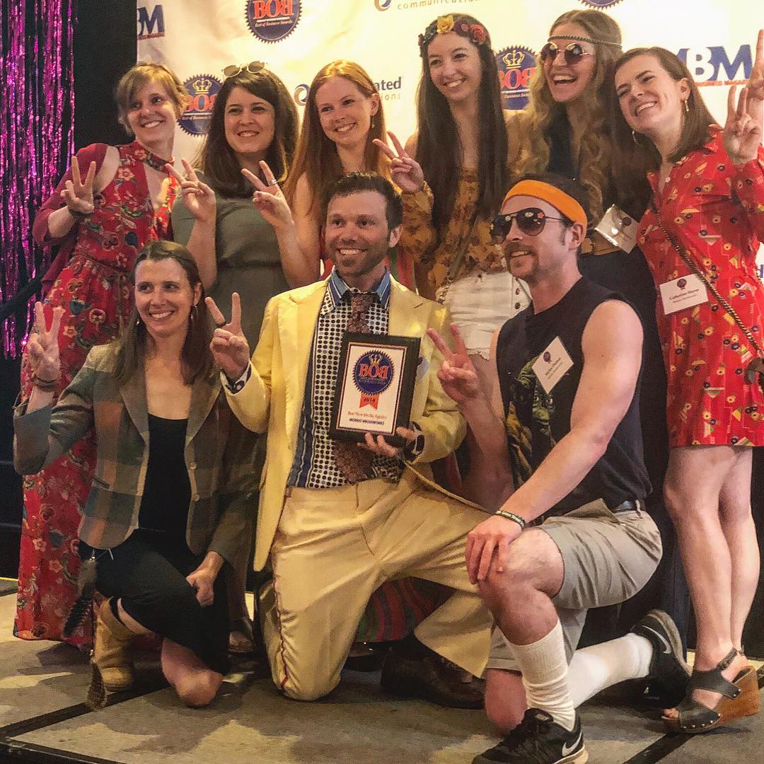 Best New Media Agency? Oh, we thought you said Grooviest New Media Agency. #VTBestOfBusinessAwards2K18 #70sgamesostrong