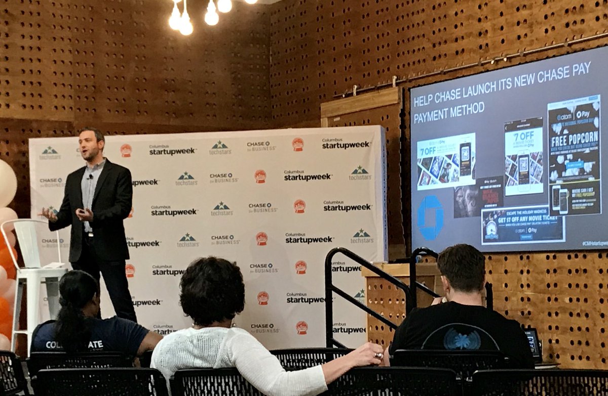 aaron812's tweet photo. Sad to see #CMHStartupWeek18 come to an end, but what a great last day at #ChaseBasecamp with @ZachRuben @RADIORANDY @atomtickets @ArlanWasHere and more! Many thanks to all of the organizers, volunteers, and sponsors for a really fun #CMHStartupWeek! https://t.co/rO5rhjHhN2