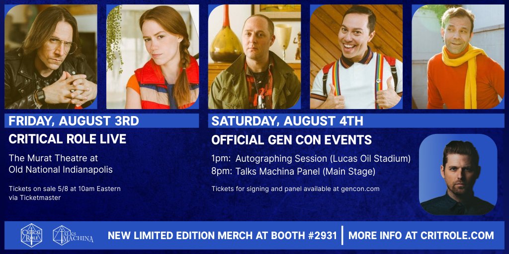 Critical Role on Twitter "ANNOUNCEMENT TIME! We will have a merch