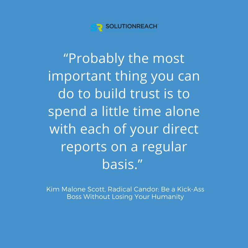 solutionreach's tweet photo. How do you read? Are you an #Audiobook fan? Do you make notes in your margins? @Solutionreach social media coordinator @beccamcurtis reads w/pencil & paper clips so she can find her way back to amazing quotes like this one... @kimballscott #RadicalCandor #SolutionReads https://t.co/HlnbK48k6S