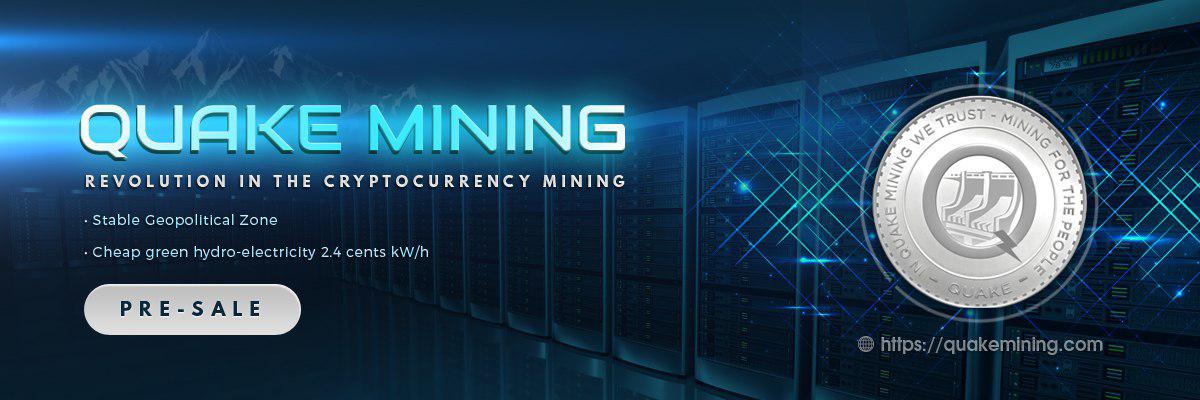 QuakeMining's tweet image. Quake Mining is the Revolution in Cryptocurrency Mining!! quakemining.com #QuakeMining #ico #bitcoin #altcoin #cryptocurrency