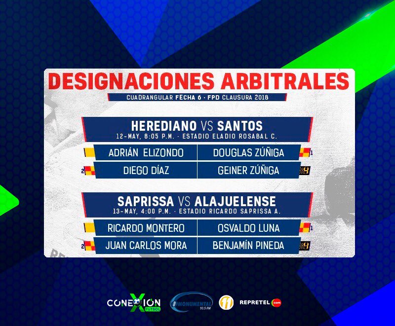 CFRepretel's tweet photo. Los árbitros para la Jornada de este fin de semana en #LaCuadrangular ⚽️⚽️⚽️ https://t.co/Jvi7azI6FZ