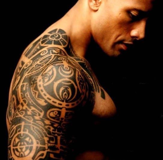 the rock maori tattoos