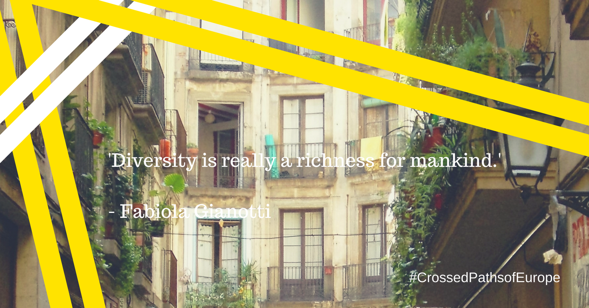 crossedpathsEU's tweet photo. '#Diversity is really a #richness for mankind.'
- Fabiola Gianotti
#CrossedPathsofEurope https://t.co/QjfJLKjA5p