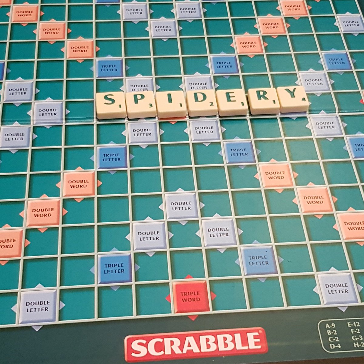 Rushirushworth's tweet photo. Tracy blows me out of the water on the first go with a seven letter 84 score word #Scrabble #Letstartagain https://t.co/XuaDKD0fRe
