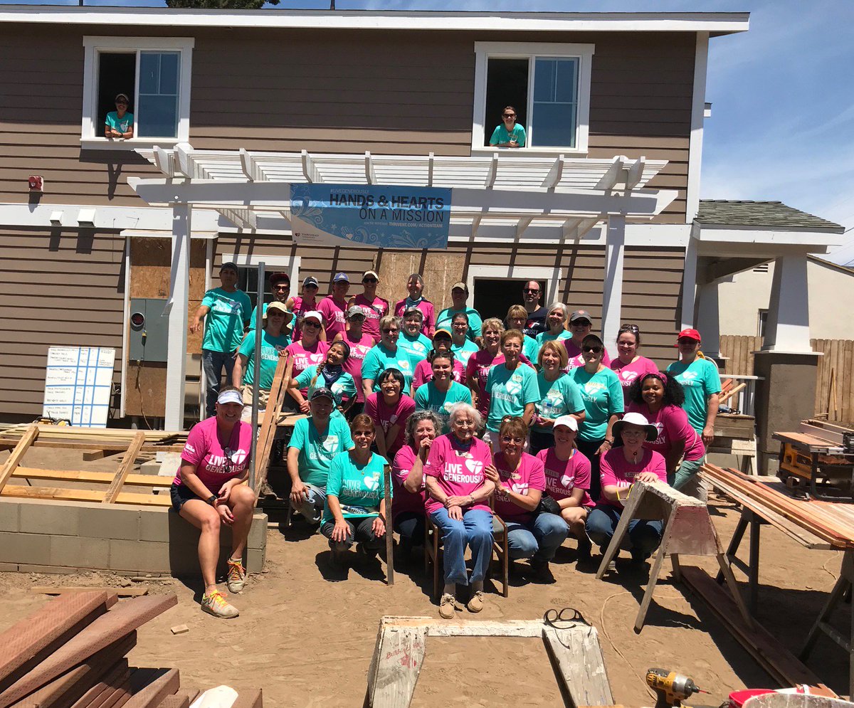HabitatLA's tweet photo. #FBF To our biggest @Thrivent Women’s #Habitat Build yet! Thank You to the #powerwomen who worked on our Thrivent house in #LongBeach. Shout out to @sarah.auernhammer.thrivent & Ruth Benner for organizing! The #CincoDeMayo theme was a big hit! #livegenerously #thriventbuilds https://t.co/V977DAHTOC