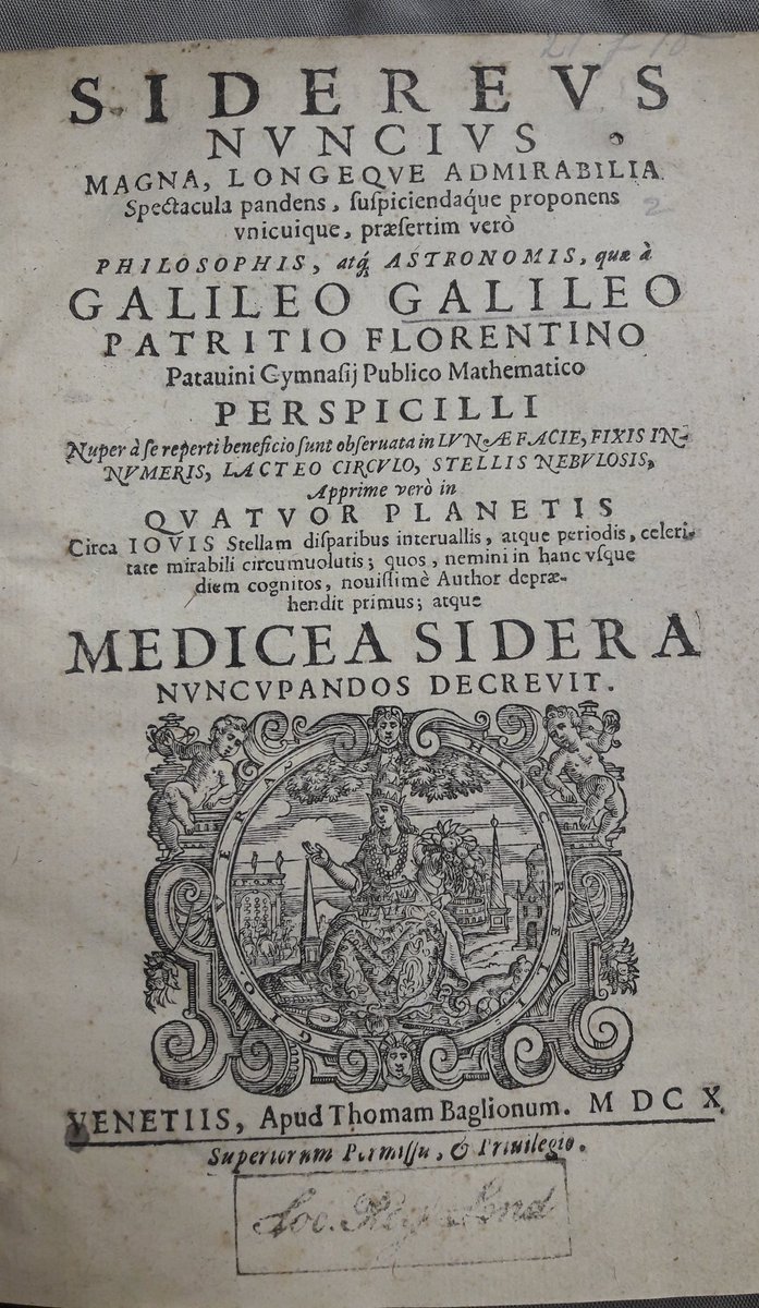 LeighFletcher's tweet photo. #RASJuno ends with a special treat for colleagues who have travelled the world to be in London. A first edition Galileo from the @royalsociety archives... https://t.co/hyUNctlAzh