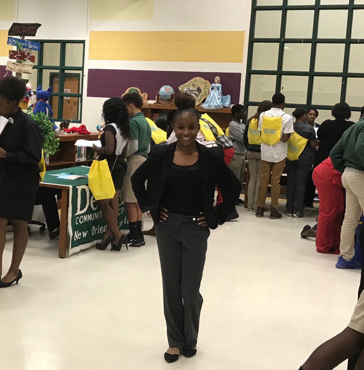 ECWPRIDE's tweet image. Our very own 8th grade student executed a flawless Middle school Career Day! #Najon Cade