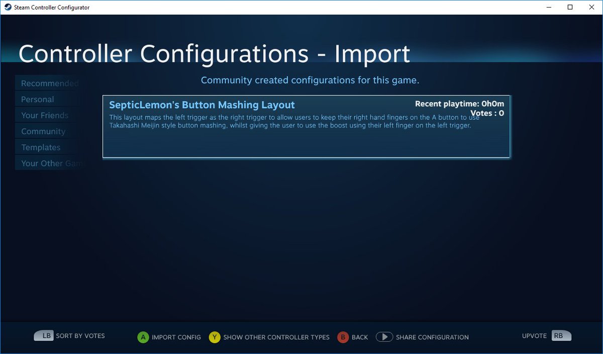 GreatBitBlog's tweet image. Hey Steam Hyper Sentinel players! I made a controller profile for the game that puts the boost on the left trigger, allowing you to keep your right hand finger on the A button for Takahashi Meijin style button bashing for all that fire power! @huey_games @HewsonJoystick #StopThem