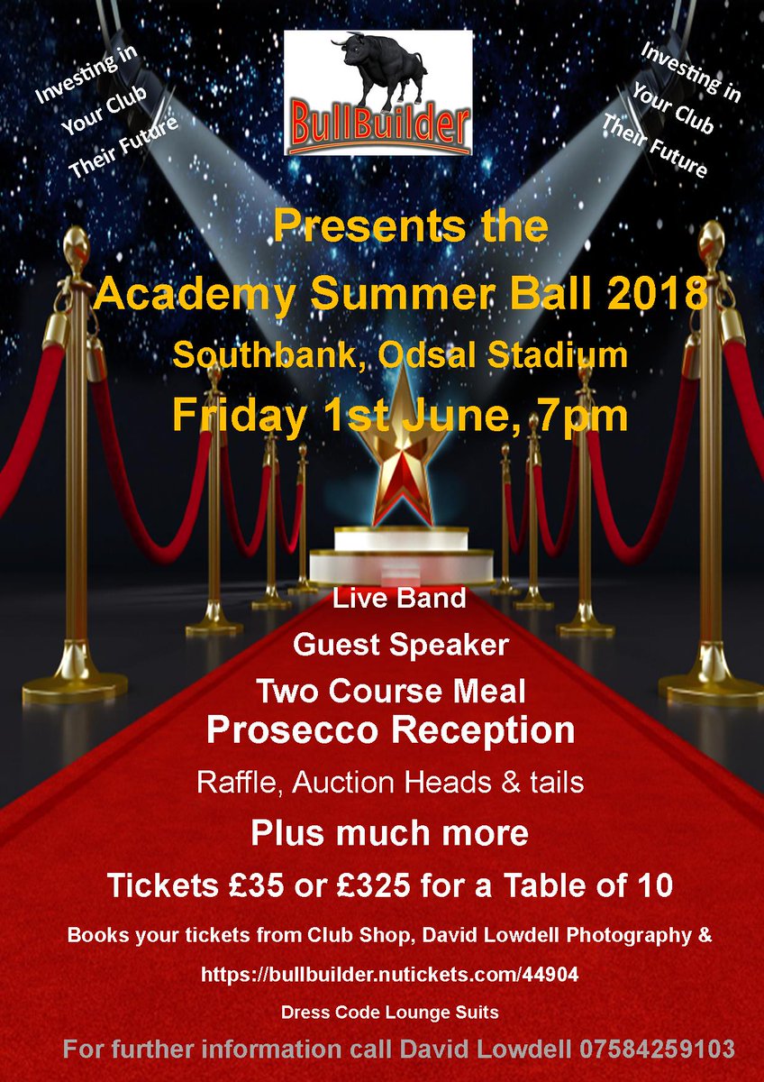 BullsTrust's tweet photo. Friday 1 June. The @BullsTrust Academy Summer Ball. Guest speaker is @8AndyLynch . All money raised goes towards helping the Academy and Scholarship. Get your ticket now and show your support for the boys 🐃 please RT https://t.co/5oeP3RiIFw