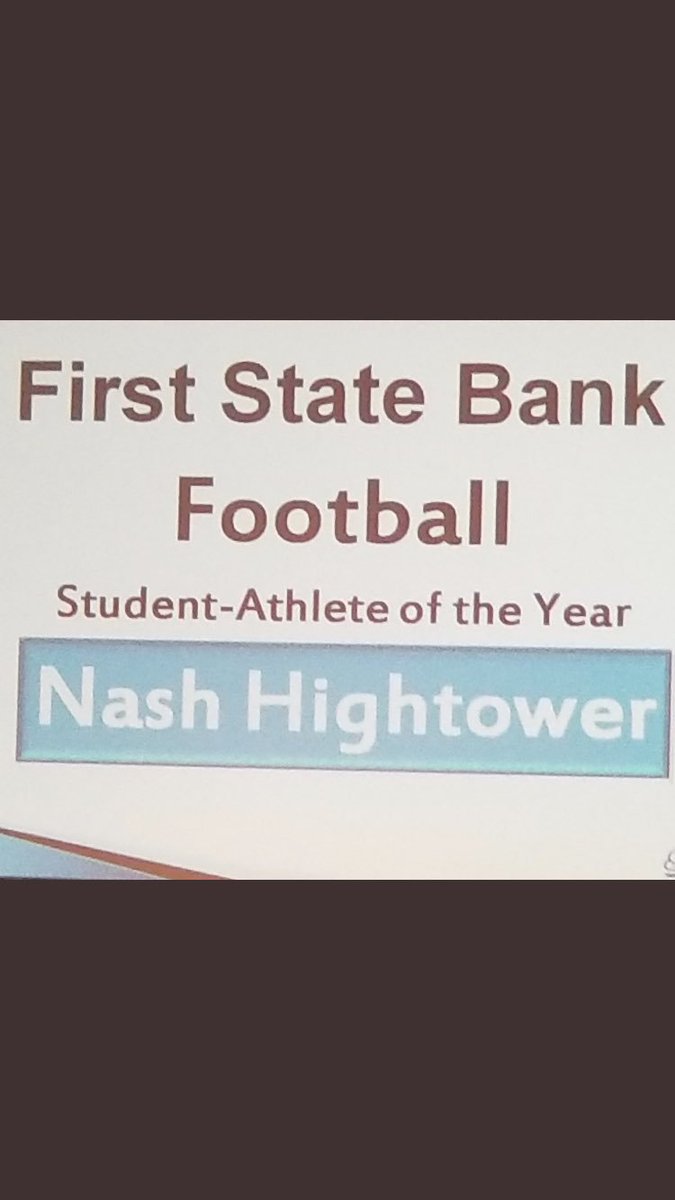 PurplesFootball's tweet photo. Congrats to @nash_hightower8 for his Kentucky Super Preps Award last night! Very deserving! #proudpurple https://t.co/JSv0aMBFaQ