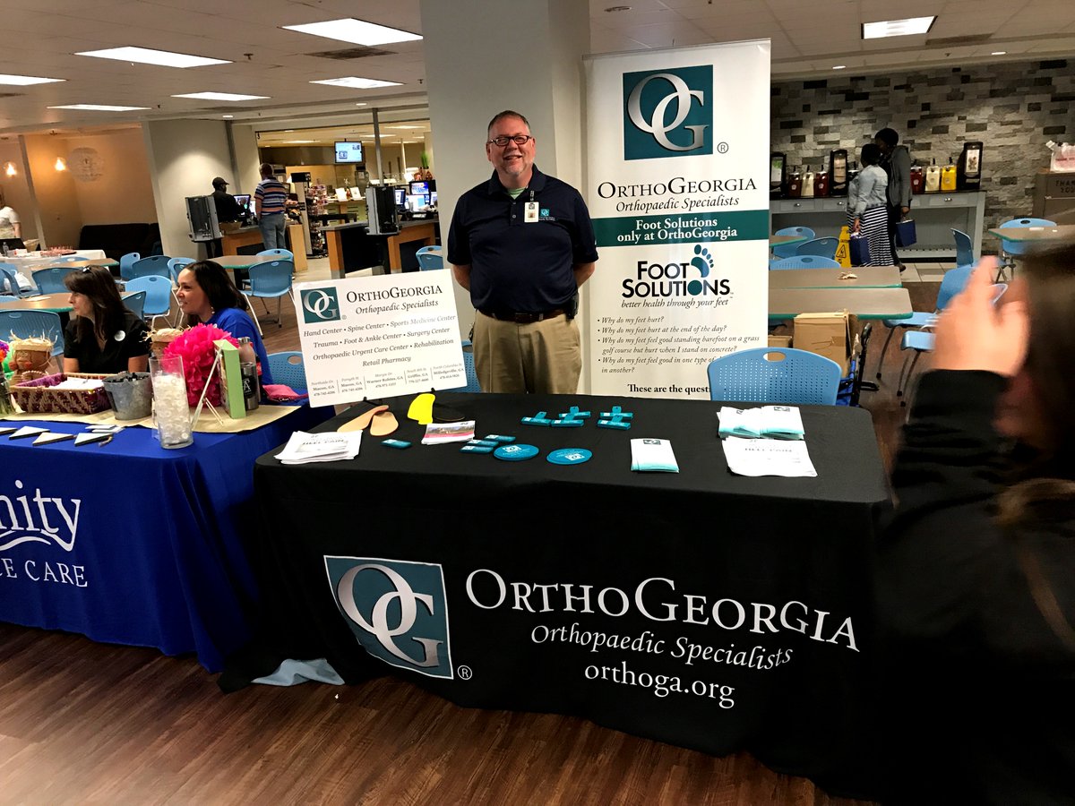 orthogeorgia's tweet image. OrthoGeorgia supporting our GEICO partners at their annual health fair....
#orthogeorgia #geico #footsolutions