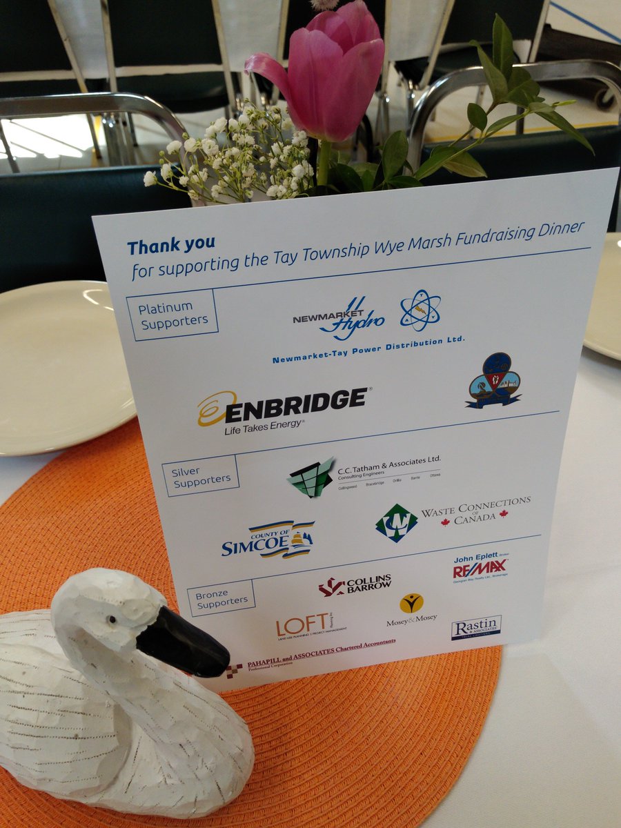 $8,000 and counting in support of @WyeMarsh! Thanks to platinum, silver and bronze supporters for their continued generosity to the @WyeMarsh Fundraising Dinner.
