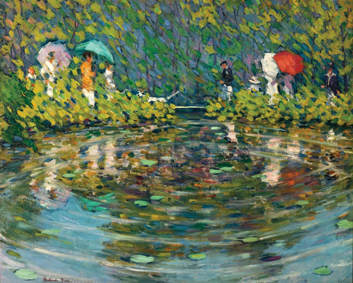 AFAmagazine's tweet photo. Gertrude Fiske (1879-1961) was considered one of the most talented painters of her time. An exhibition of her work at Discover Portsmouth @DiscoverPortsmo (N.H.)  would make the perfect stop on Mother’s Day: https://t.co/sBY7DaUH4T https://t.co/Yl3N3zveeR