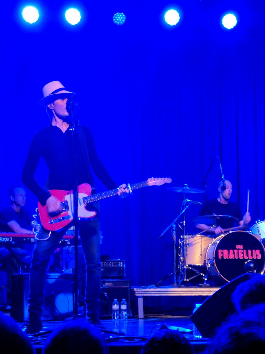 TheStripsBand's tweet photo. Had a great time seeing @TheFratellis last night at 1st Ave. Incredible show. #ChelseaDagger, The Drummer was hilarious and you could tell they all loved playing music! #rockandroll https://t.co/m6rmRSCm3X