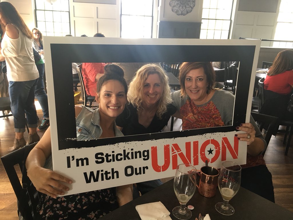 sft803's tweet photo. Today we joined with @nysut members throughout the state and @AFTunion members throughout the nation to tell everyone we are #ImStickingWithMyUnion https://t.co/cod2Semp2w