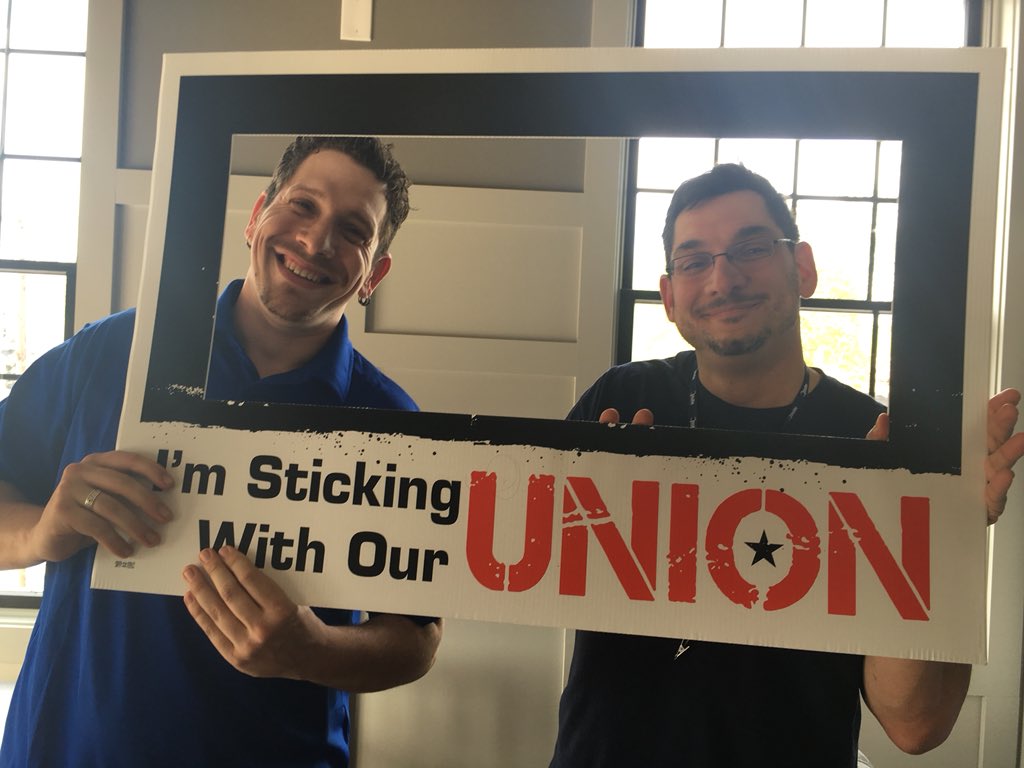 sft803's tweet photo. Today we joined with @nysut members throughout the state and @AFTunion members throughout the nation to tell everyone we are #ImStickingWithMyUnion https://t.co/cod2Semp2w
