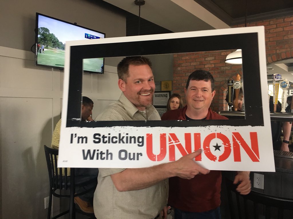 sft803's tweet photo. Today we joined with @nysut members throughout the state and @AFTunion members throughout the nation to tell everyone we are #ImStickingWithMyUnion https://t.co/cod2Semp2w