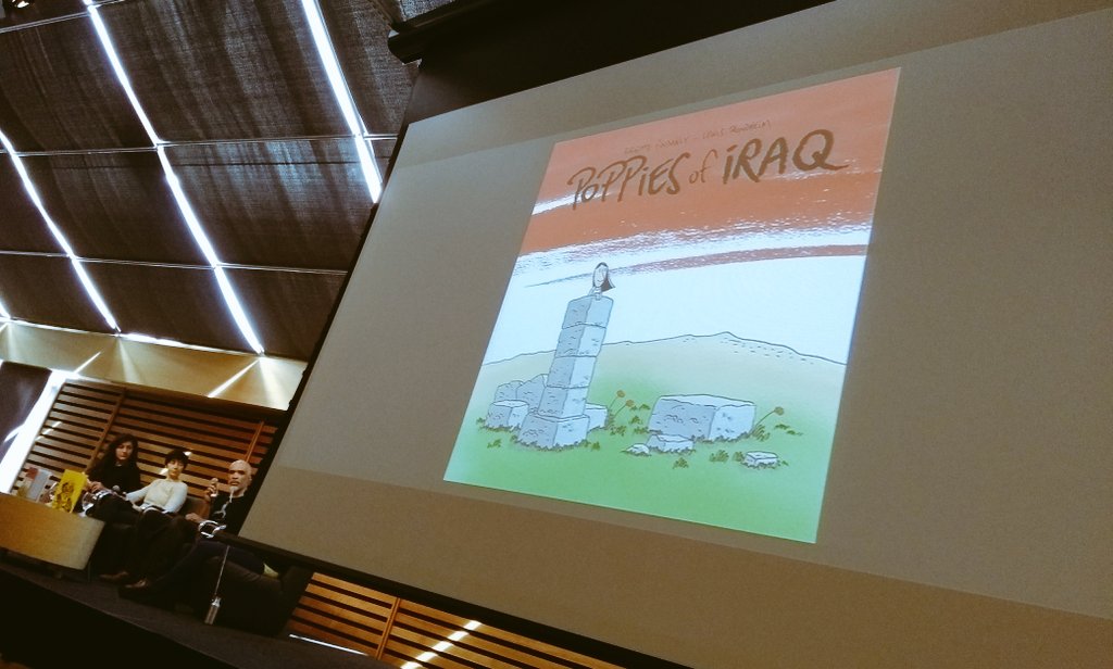 MrSchuermann's tweet photo. Learning about social justice content, Canadian content &amp; reaching primary readers using visual literacy titles at @TorontoComics EDU Day.

Thank you to @msmasood25 @ambrose_derek for help making today's PD possible 👍

#PeelTL #PeelLLC #CanadianKidLit #TCAF2018 https://t.co/HByqsu7eNE