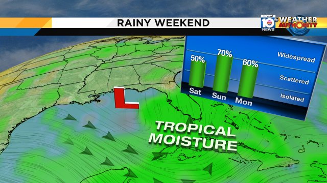 Late Saturday into Sunday, the weather turns rainy. Mother's day could be soggy at times. https://t.co/tqhUEBzuHF