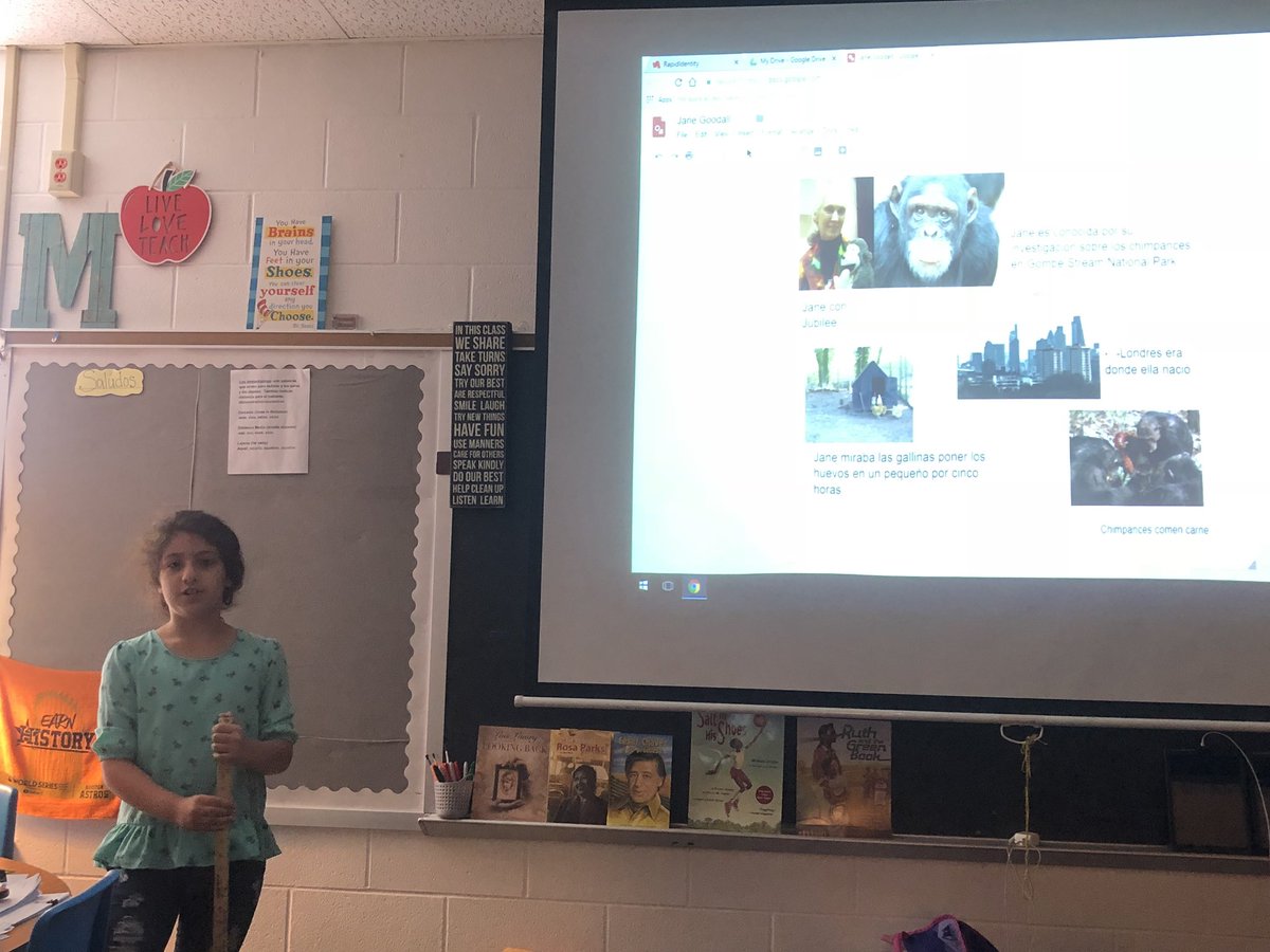 monteiro_pfe's tweet image. Presenting about our influential people in Spanish.  #pineforest3rd#humbleisd_sip