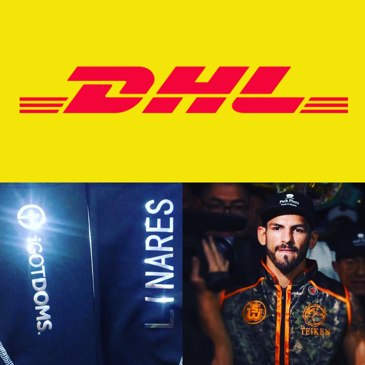 Andy_iGD's tweet photo. iGOTDOMS uses @dhlexpress as its chosen courier because they go above and beyond to get things there. A situation that would have meant @jorgelinares was without his #iGOTDOMS #compression #madisonsquaregarden against @VasylLomachenko simply outstanding #courier #boxing #fight https://t.co/OseO1lRNth