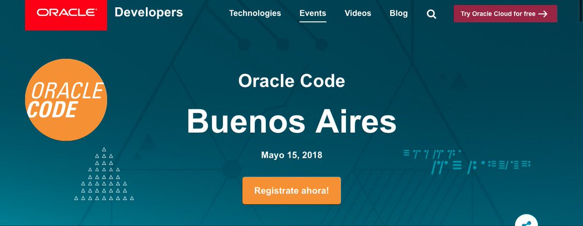 itrjwyss's tweet photo. La próxima semana estaré en el #OracleCode de #BuenosAires espero verlos en el #WomenInTechnology Lunch y durante mi charla #ServerlessInDeep en la #UsinaDelArte
https://t.co/zRsOLMqcw5

@dev_champions @Auth0Ambassador @webtaskio @OracleCloud https://t.co/BEcJXsX7Qd