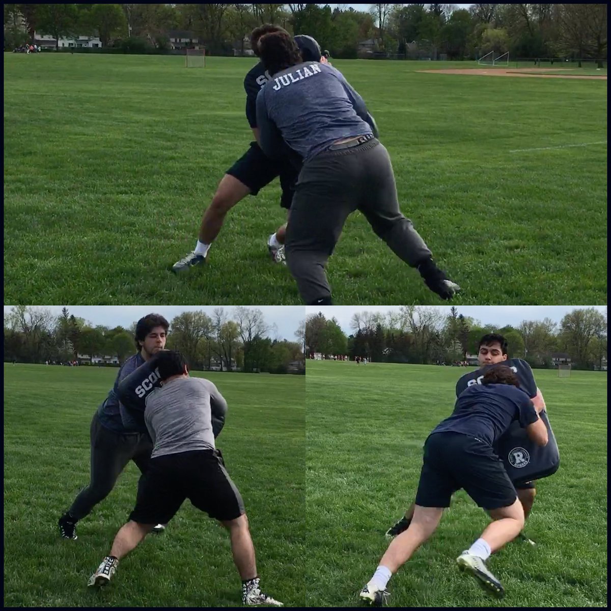 CoachLian8's tweet photo. Reaching for the weekend. #Team84 #ThePack #NoExcuses #reachblock #linemenlife https://t.co/zFQBOhXPOE